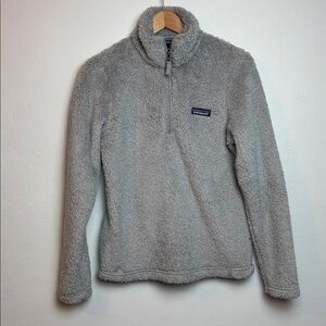 Patagonia Women's Los Gatos 1/4-Zip Fleece Pullover Small Light Gray